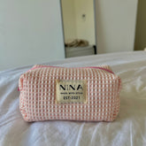 Cosmetiquera Baby Pink Waffle
