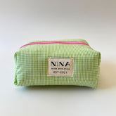 Cosmetiquera Baby - Green Gingham
