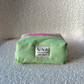 Cosmetiquera Baby - Green Gingham