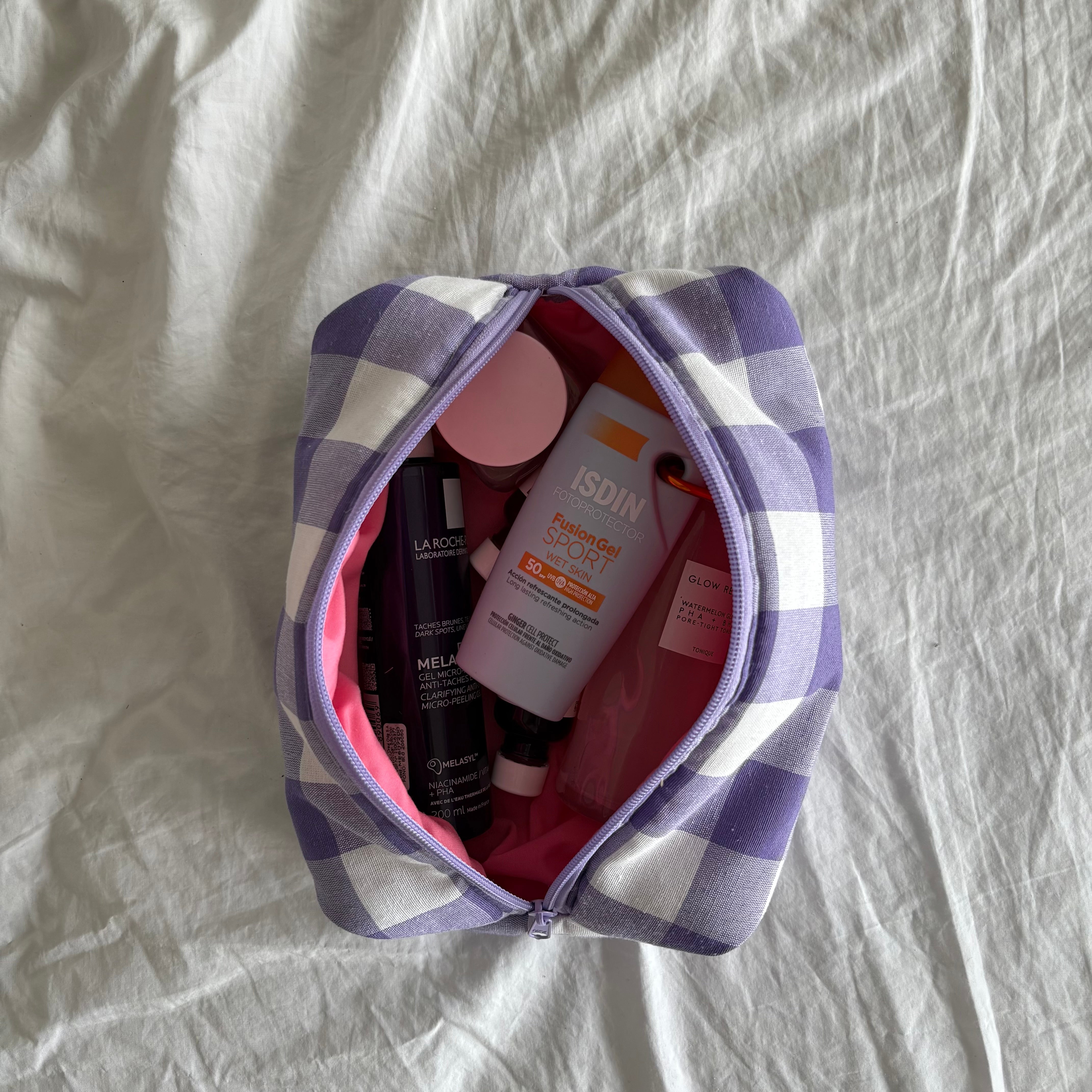 Cosmetiquera Large Gingham