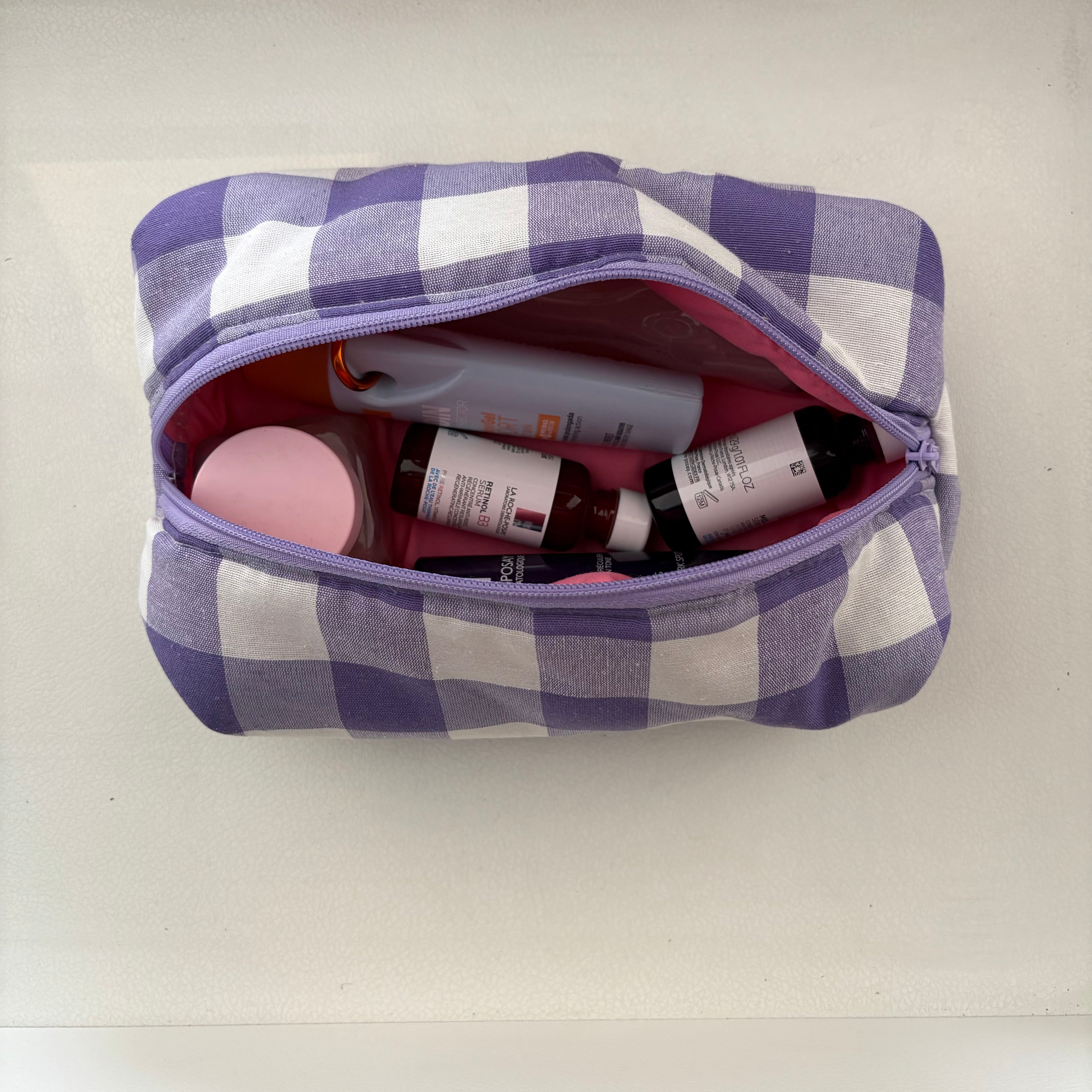 Cosmetiquera Large Gingham
