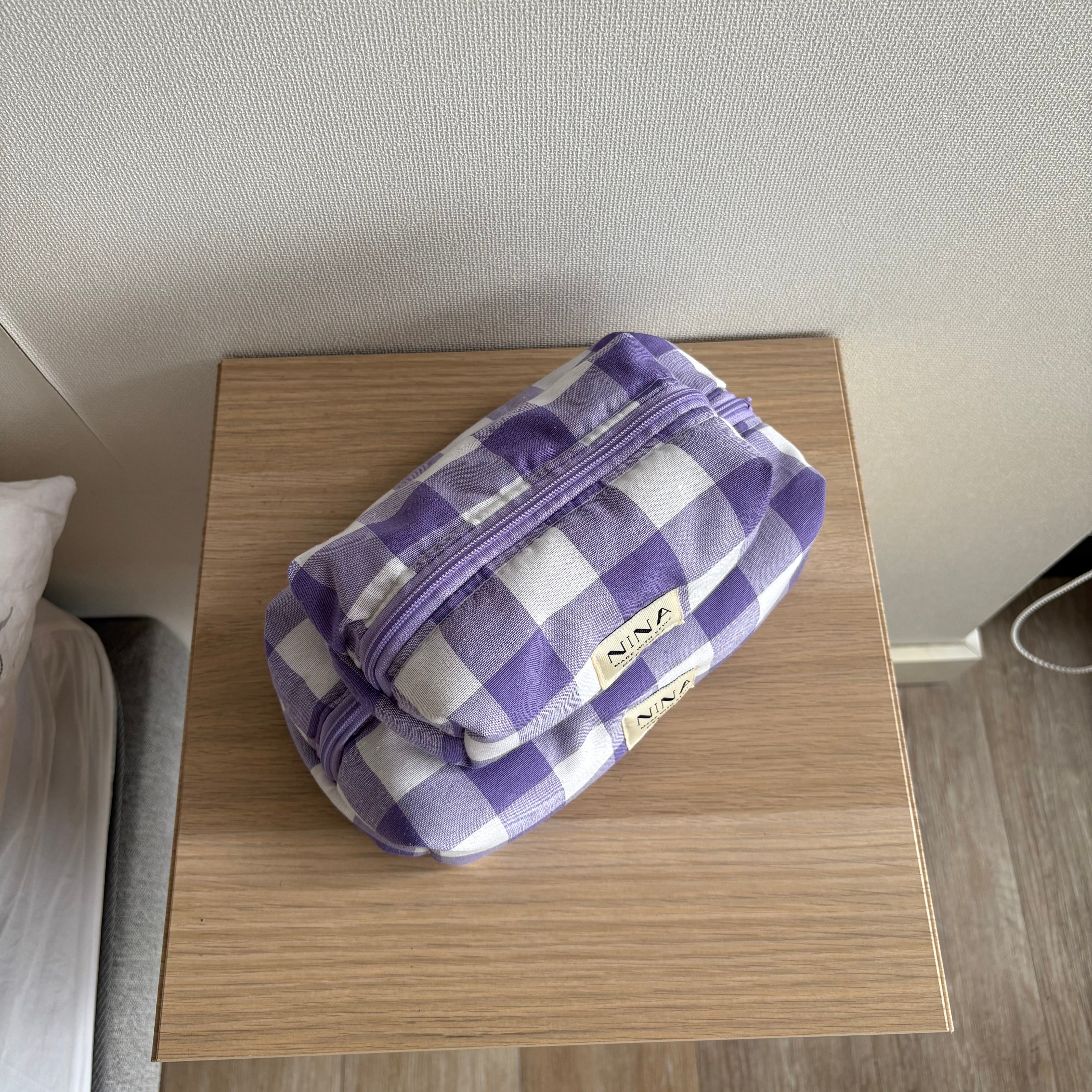 Cosmetiquera Large Gingham