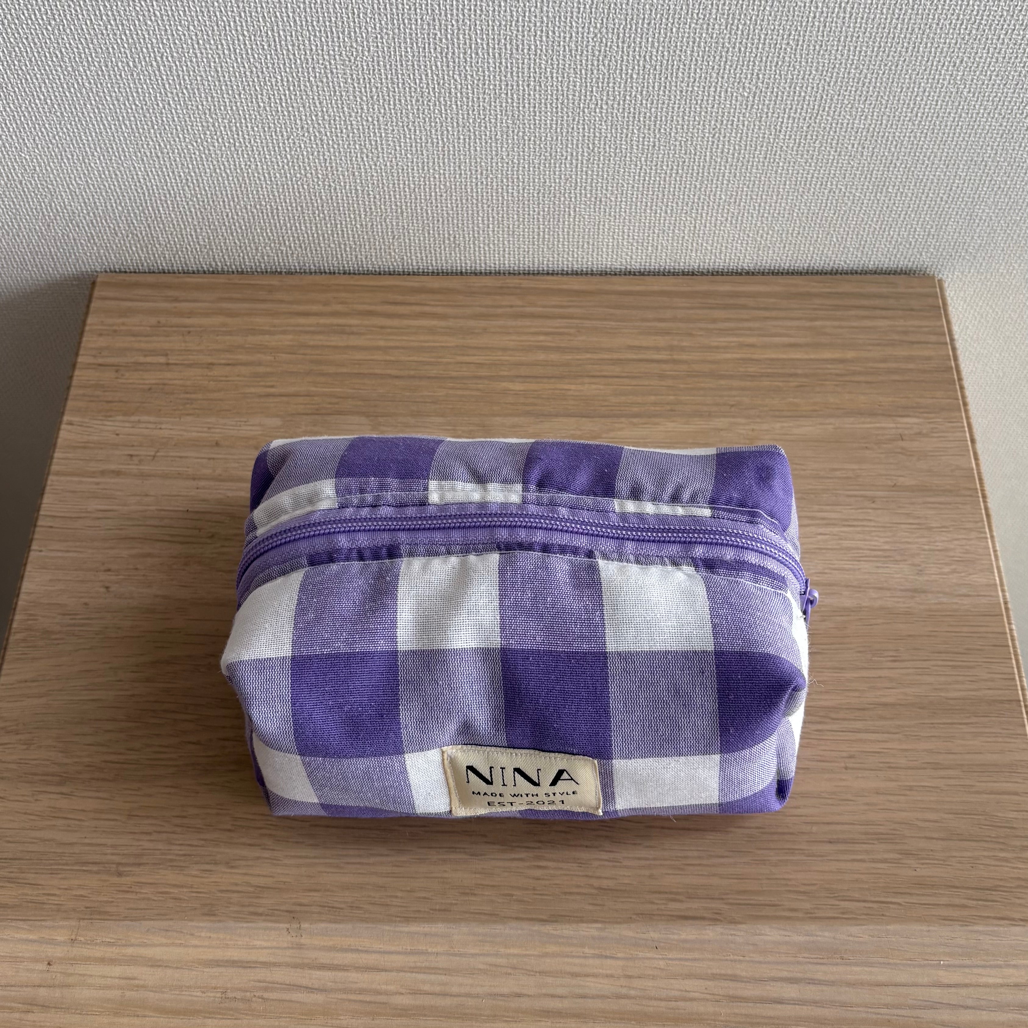 Baby gingham morada
