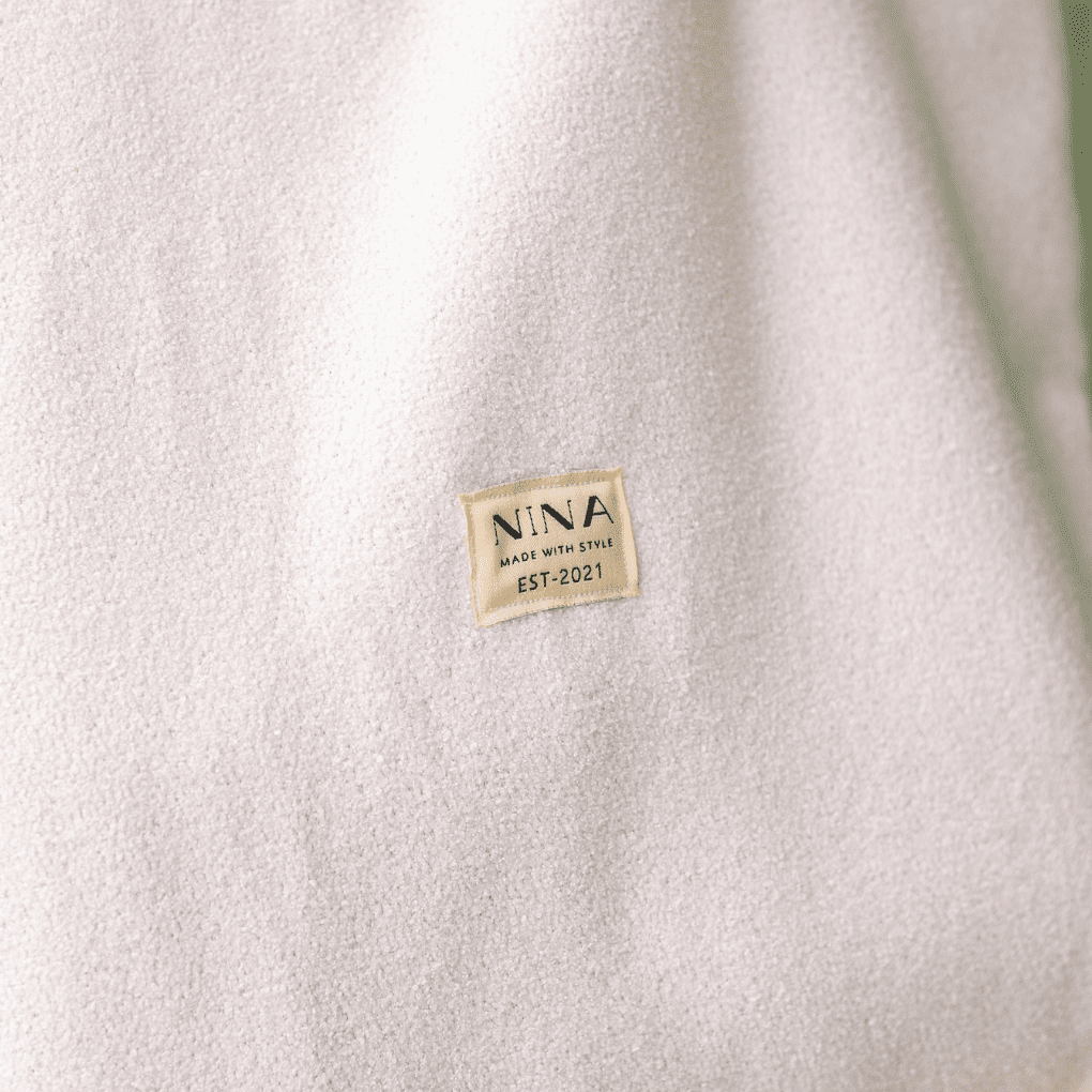 Beach white terry bag
