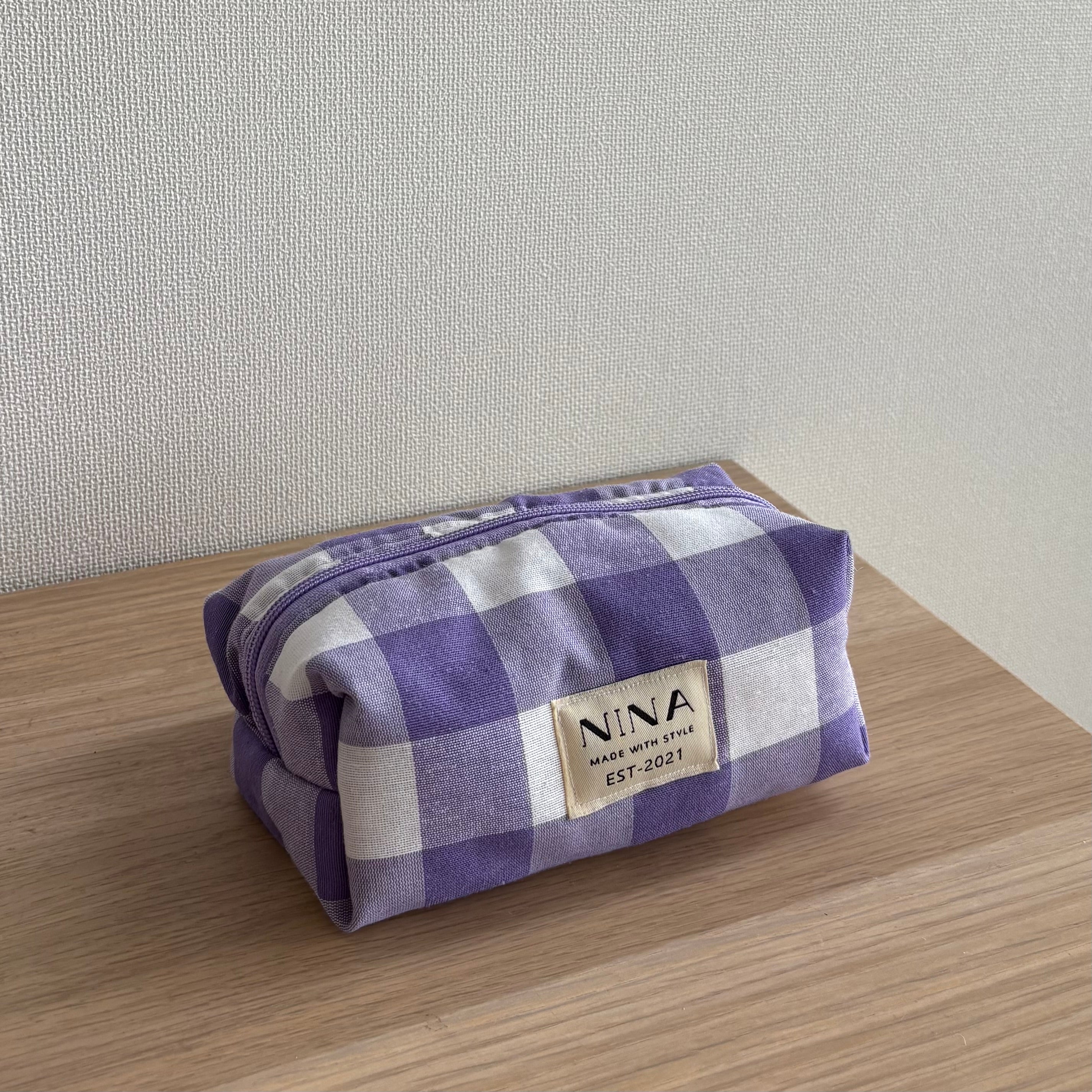 Baby gingham morada