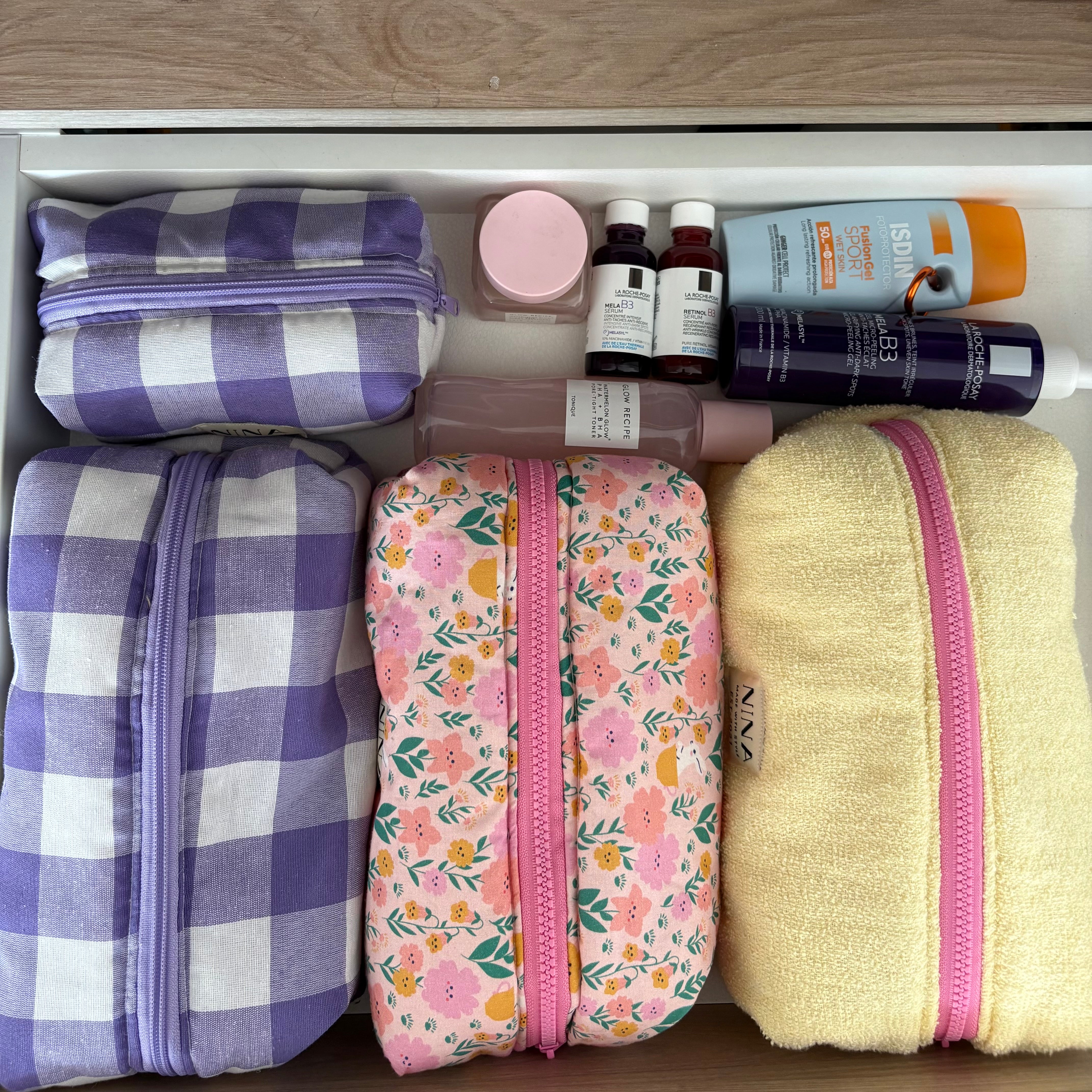 Cosmetiquera Large Gingham