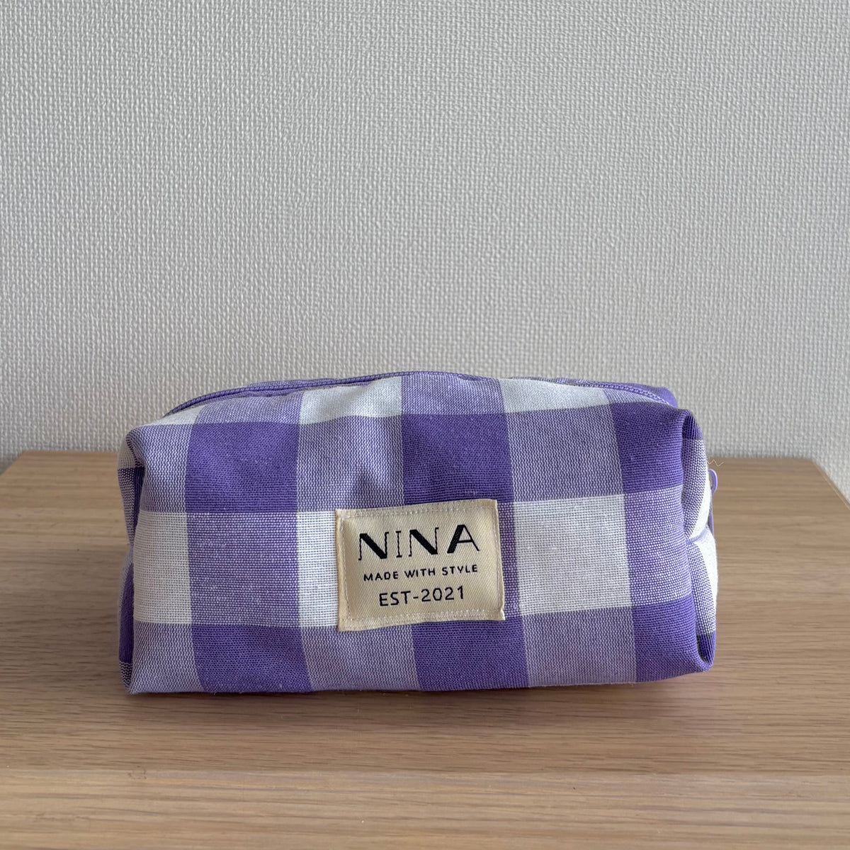 Baby gingham morada