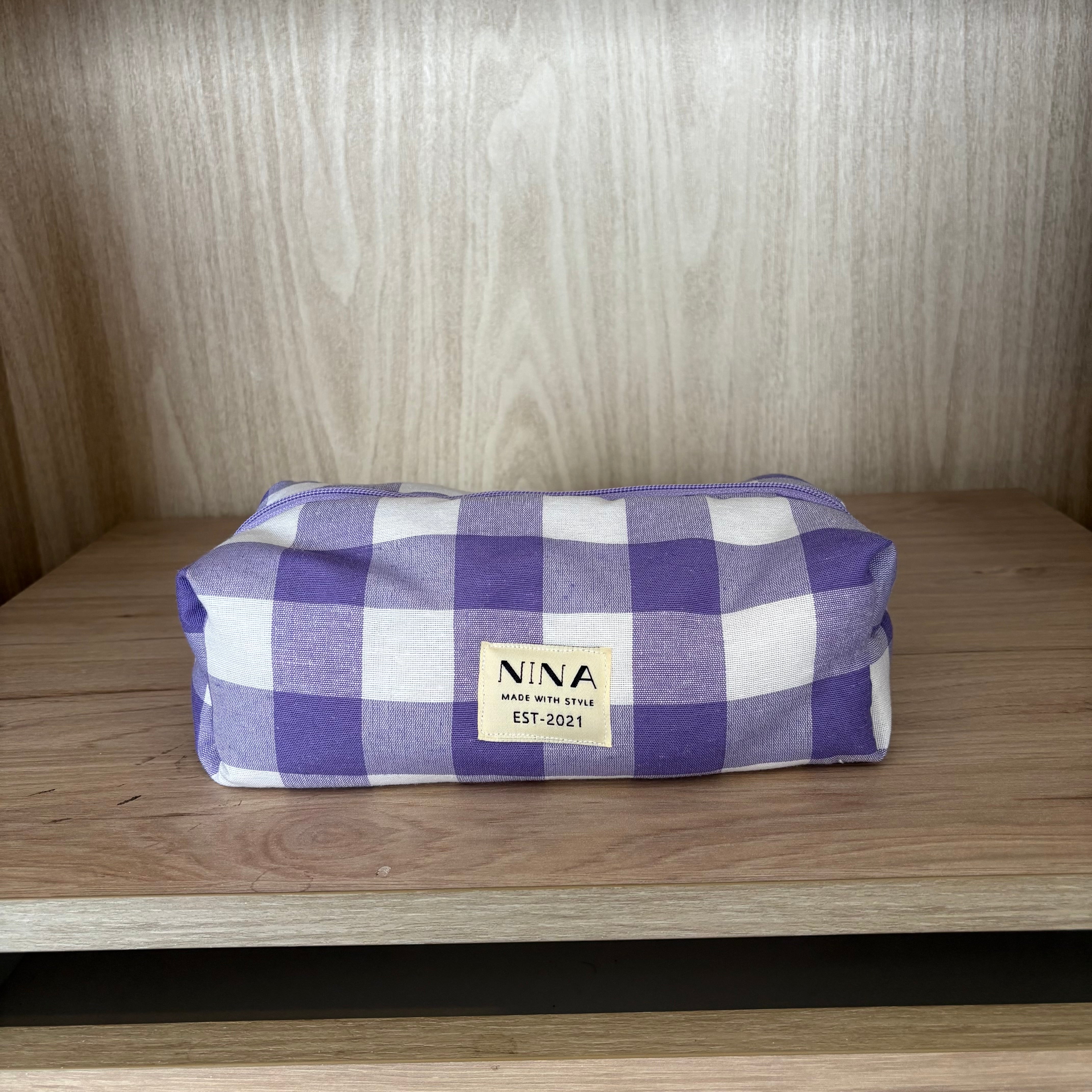 Cosmetiquera Large Gingham
